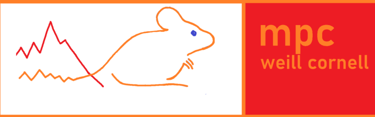 mpc logo, a drawn mouse with a tail that turns into a line graph
